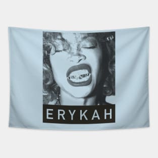 Erykah Badu - Pencil Drawing Style Tapestry