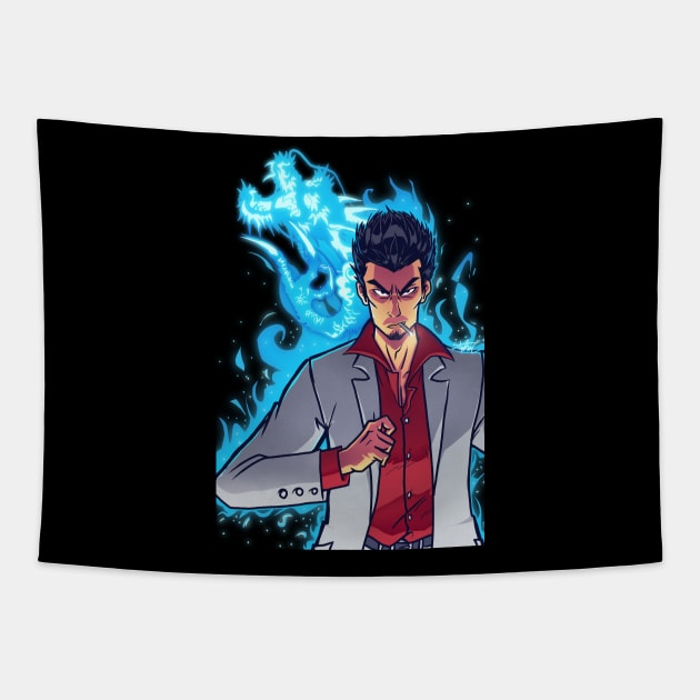 Dragon of Dojima Tapestry by video320