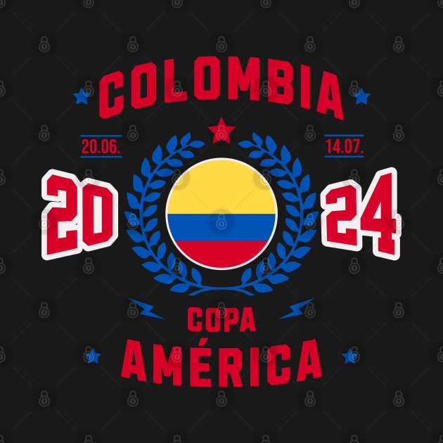 Colombian Fútbol Copa America 2024 Fan Tee by Kicosh