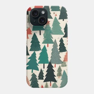 Christmas Tree Pattern Chiyogami Phone Case