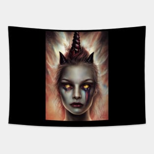 Unicorn Fairy Demon Tapestry