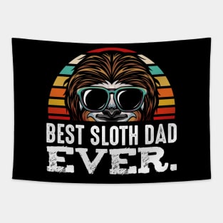 Sloth - Best Sloth Dad Ever - Lazy Father's Day Funny Tapestry