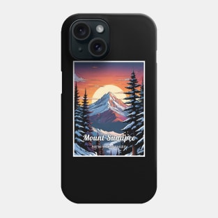 Mount Sunapee ski New hampshire usa Phone Case