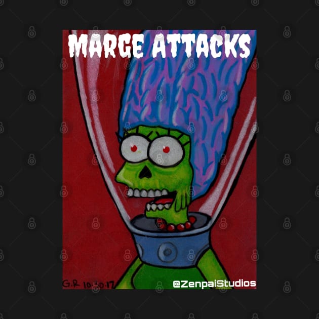 Mars (Marge) Attacks by Zenpaistudios