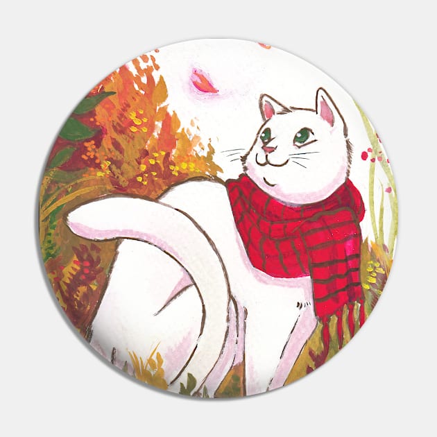 Autumn cat Pin by iisjah