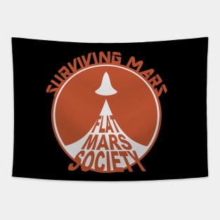 flat mars society Tapestry