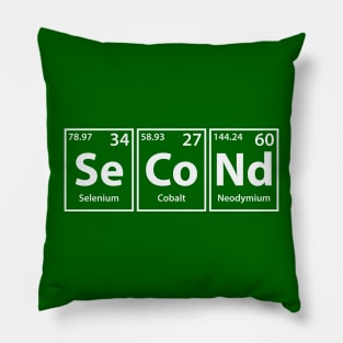 Second (Se-Co-Nd) Periodic Elements Spelling Pillow