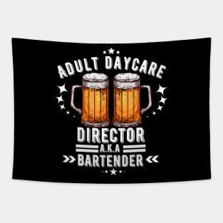 Funny Bartender Sayings Design Tapestry