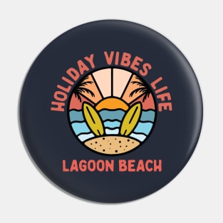 Lagoon Beach Pin