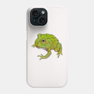Ceratophrys cranwelli Pacman Frog Peppermint blue Phone Case