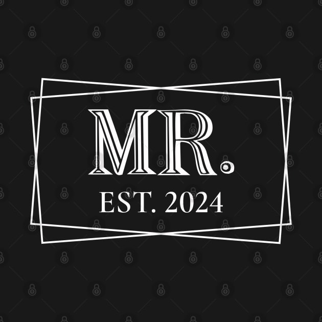 Mr Est. 2024 Couples Matching Mrs & Mr by Mind Your Tee