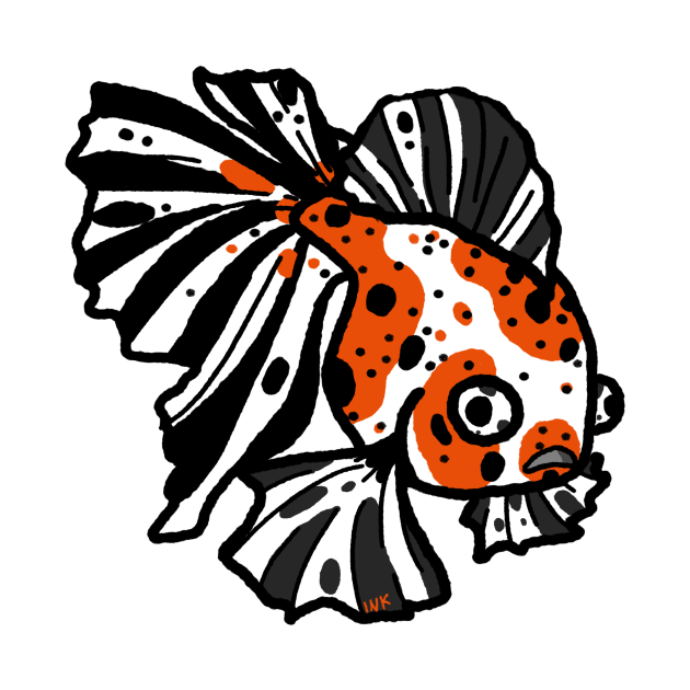 Butterfly goldfish by Inktopodes