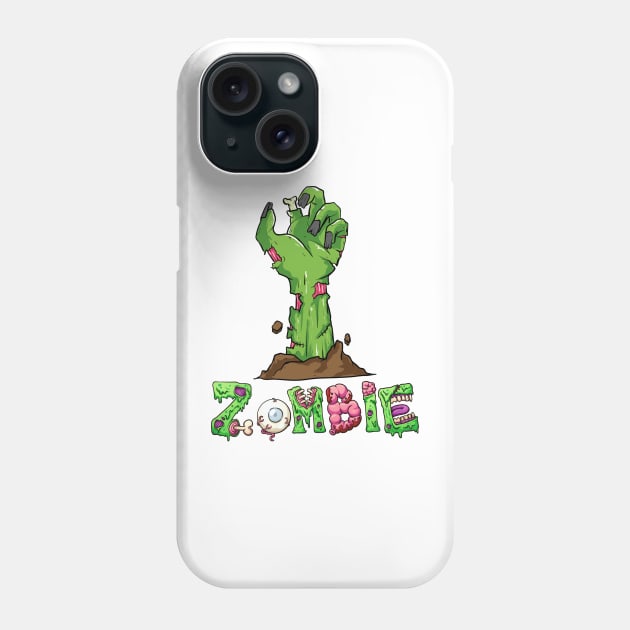 Zombie Hand Phone Case by MZeeDesigns