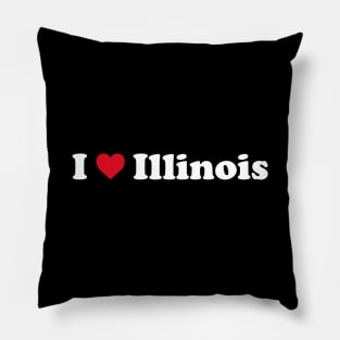 I ❤️ Illinois Pillow