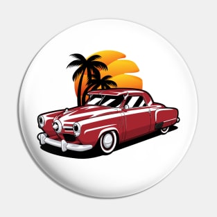 Red Studebaker Champion Coupe Pin