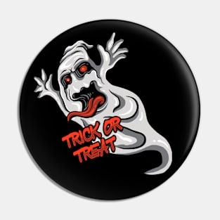 Trick Or Treat Ghost Pin