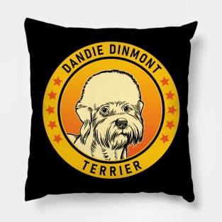 Dandie Dinmont Terrier Dog Portrait Pillow