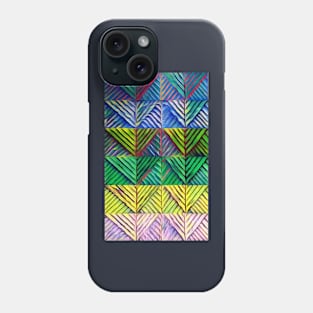 Muted triangles in multi colours Phone Case