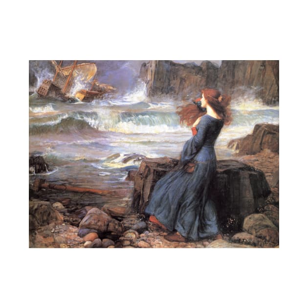 Miranda - The Tempest by John William Waterhouse by Classic Art Stall