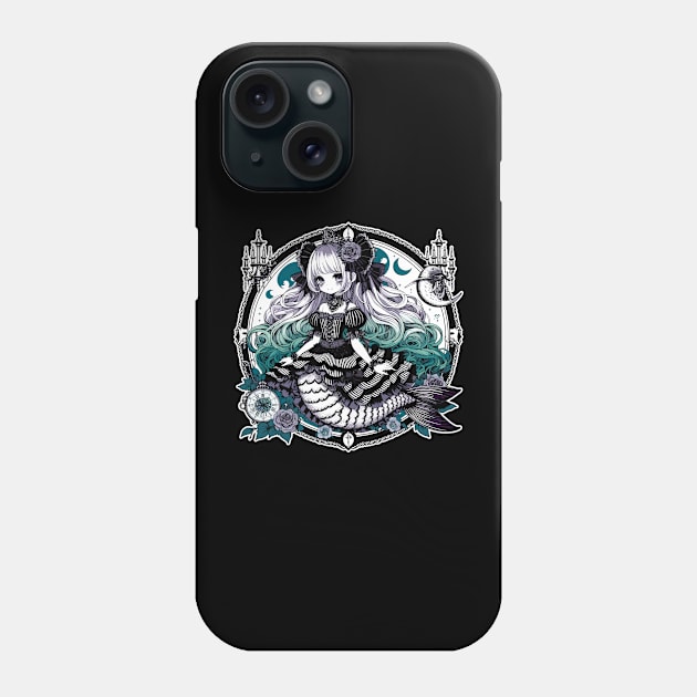 Mermaid Lolita Kawaii Goth Style Phone Case by DesignDinamique