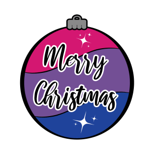 Christmas Ornament in Bisexual Pride Flag Colors T-Shirt