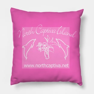 North Captiva Island Dolphin Logo Pillow