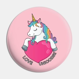 Love unicorse Pin