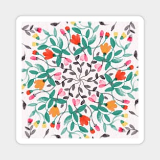 Watercolor aesthetic florals Magnet