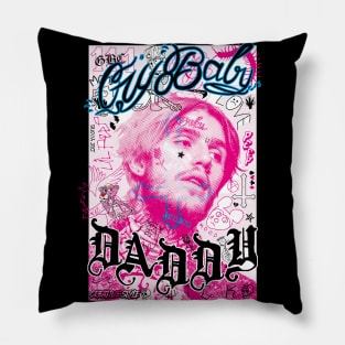 Cry baby Peep Pink Collage Pillow