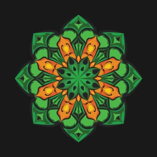 unique green and yellow ornamentation T-Shirt