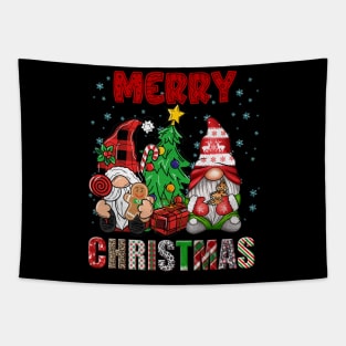 Merry Christmas Gnome Family Funny Xmas Tree Women Men Kids Tapestry