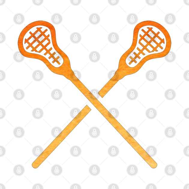 Lacrosse Stick Orange by hcohen2000