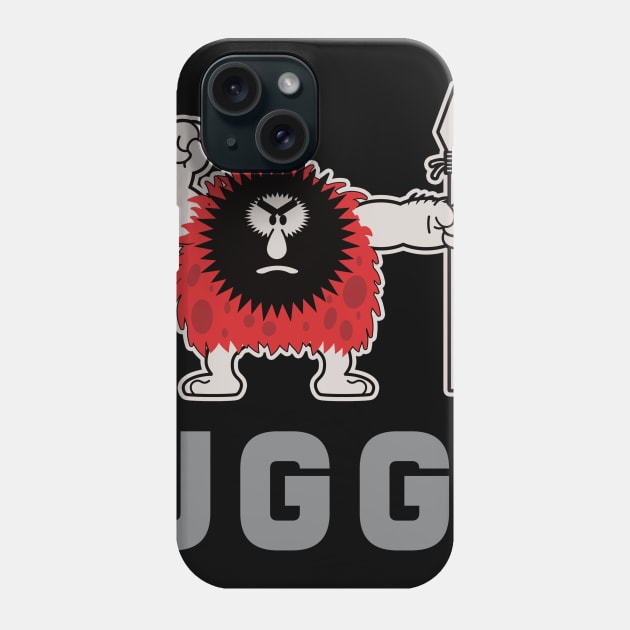 Caveman Ugg Phone Case by Nik Afia designs