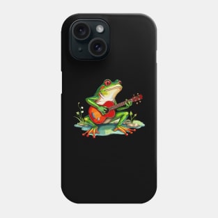 Serenading Reggae Frog Guitarist Phone Case