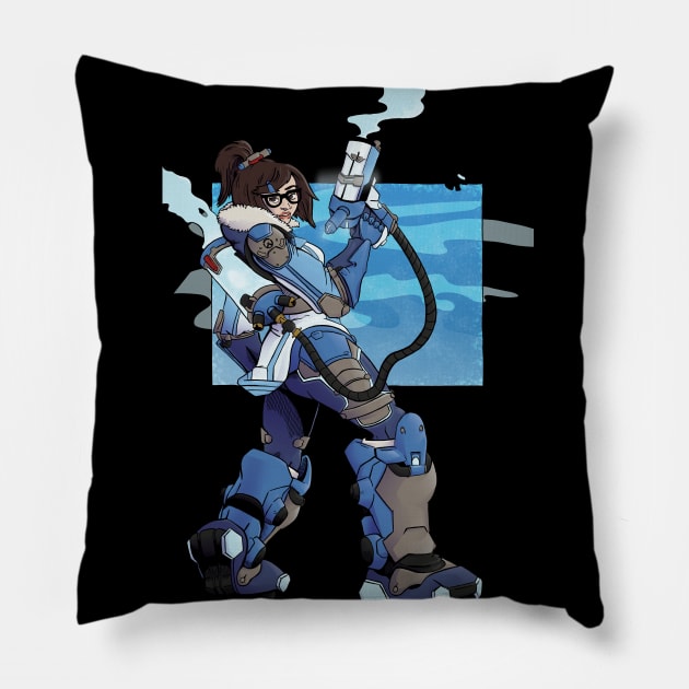 Mei Overwatch 2 Pillow by Dylan