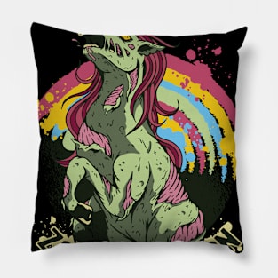 Zombie Unicorn Pillow