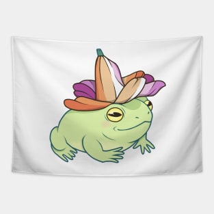 Lesbian Gay Pride Flower Frog Tapestry