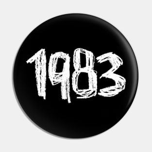 Vintage 1983, Birth Year 1983 Pin