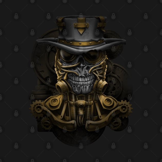 steampunk skull by Chack Loon