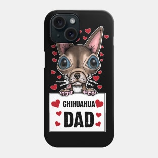 Cute Chihuahua Dad Design Phone Case