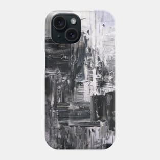 Black and White Abstract painting Phone Case