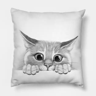 Peeking Paw Cat Pillow