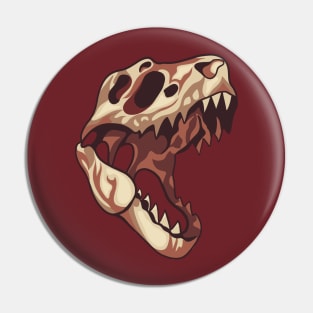 Dinosaur skull Pin