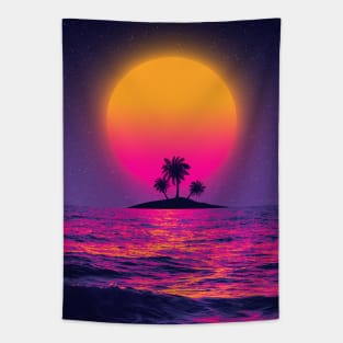 Sunset beach Tapestry