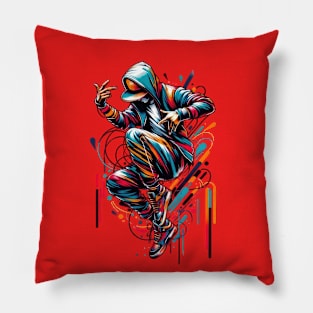 Graffiti Groove Pillow