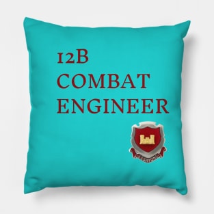 12B Combat Engineer text Pillow