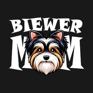 Biewer Terrier Mom Cute Dog Mothers Day Womens T-Shirt