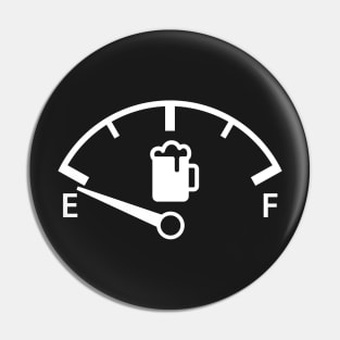 Copy of Beer Fuel Gauge (black) Pin