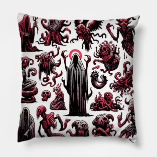 PATRON DE CRIATURAS DE HORROR Pillow