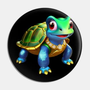 Bling Turtle Pin